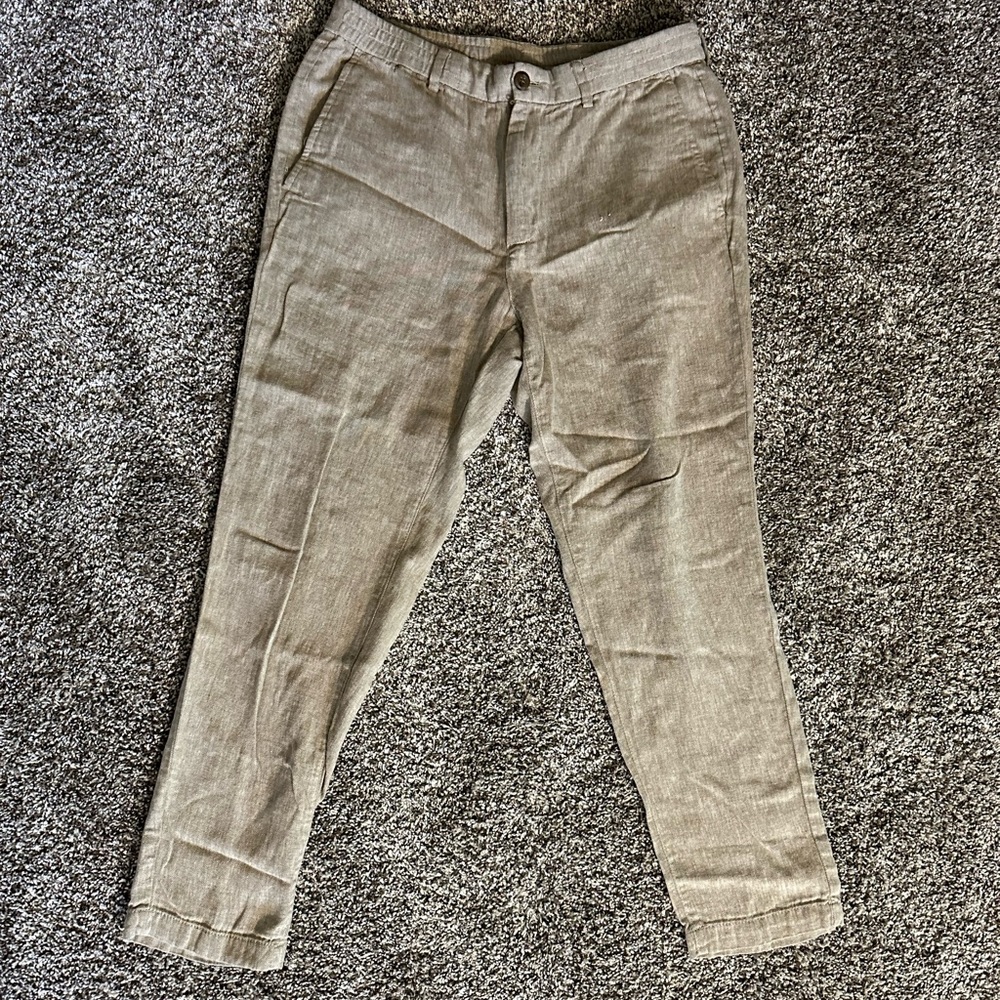 Banana Republic ATHLETIC-FIT LINEN-COTTON PANT